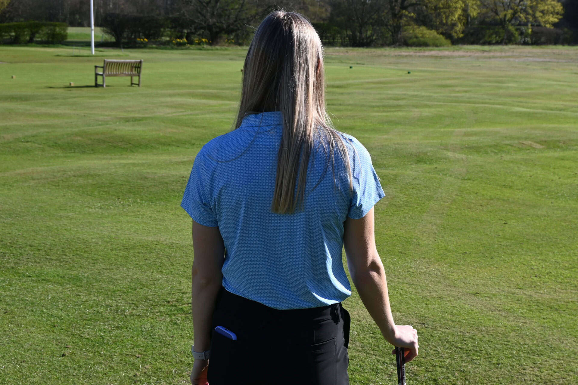 Peter Millar ladies Maritime Valley Short Sleeve Jersey Polo | Source: NCG