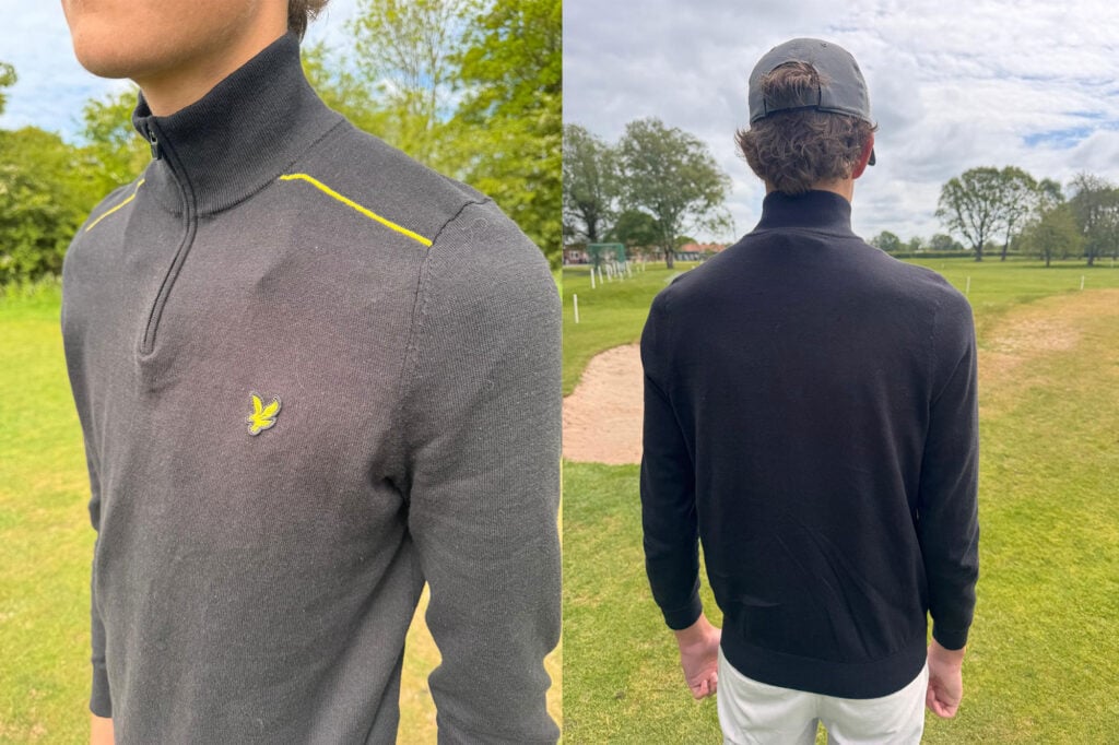 Lyle & Scott Cotton Tipped Quarter Zip jumper | Source: NCG