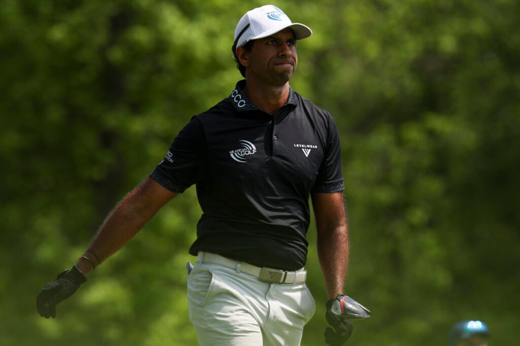 Aaron Rai on the second hole during the final round of the PGA Championship at Aronimink Golf Club | Source: Scott Taetsch/PGA of America