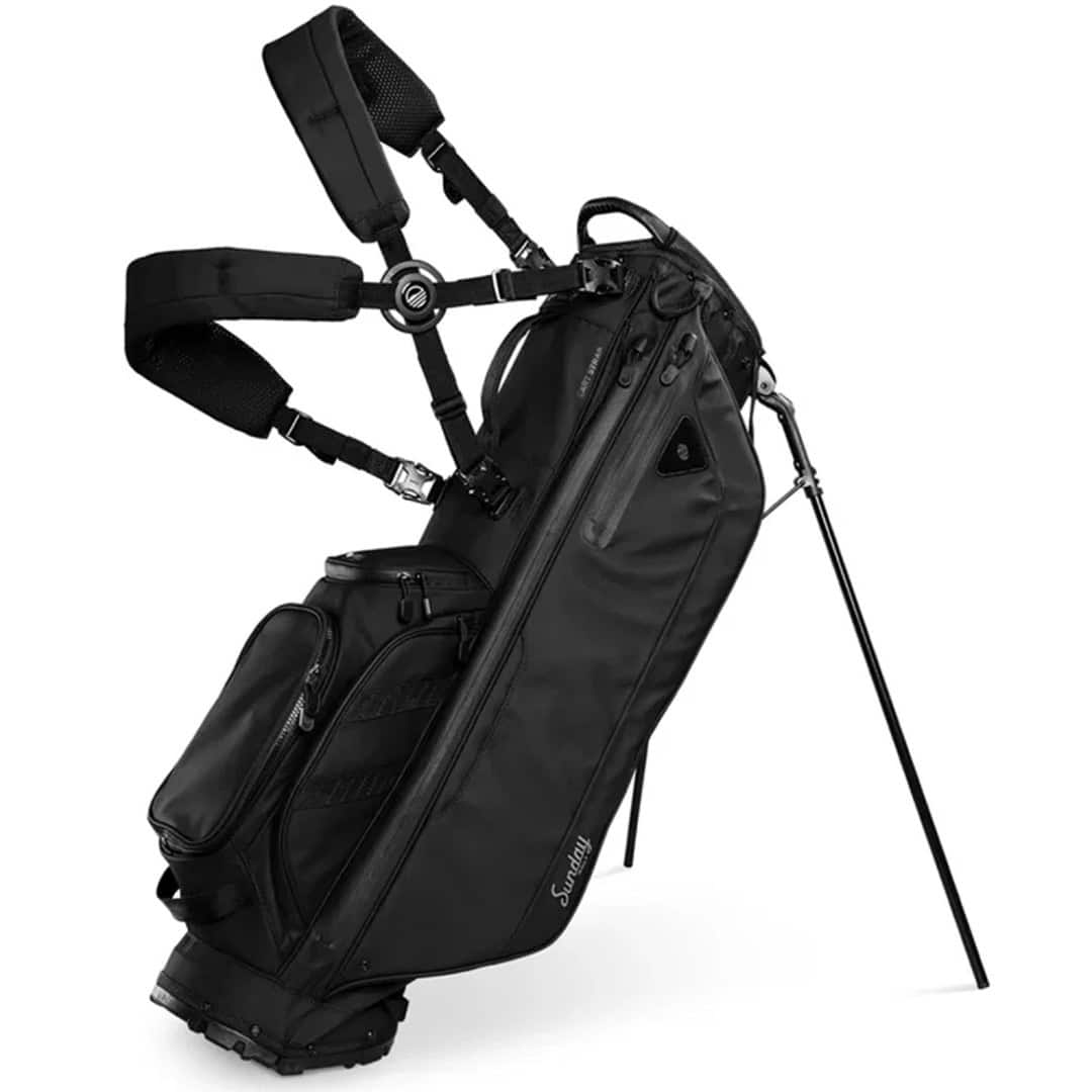 Sunday Golf Storm Ryder Waterproof stand bag data table image | Source: Scottsdale Golf