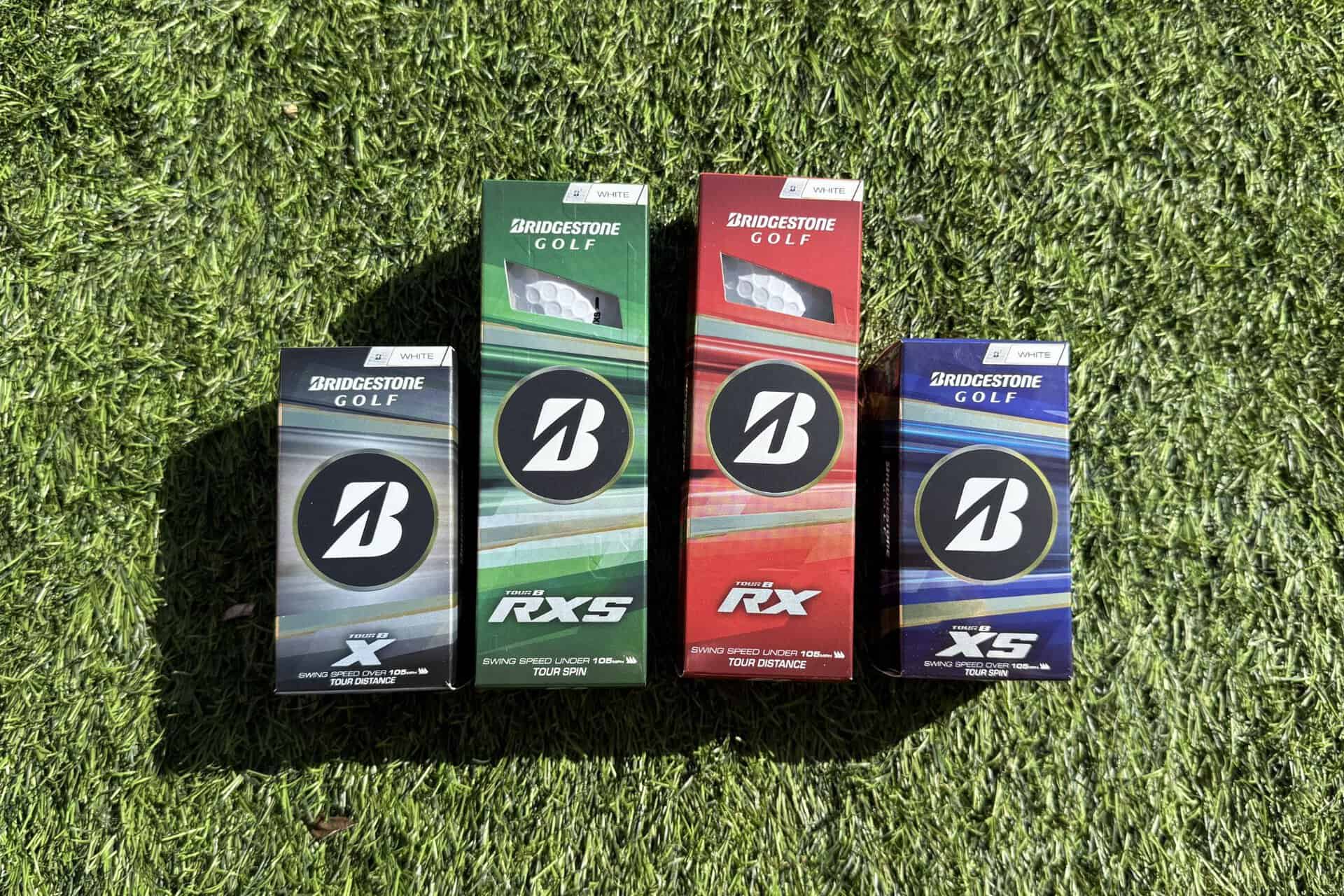 Bridgestone Tour B golf ball line up | Source: NCG