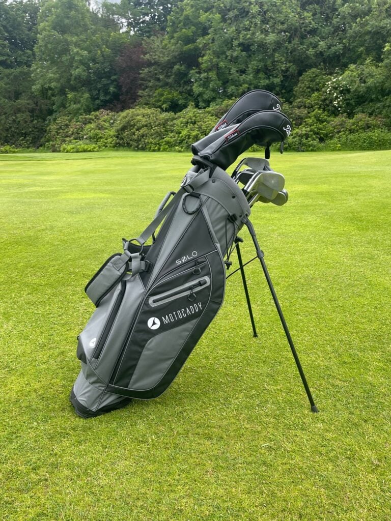It's lightweight, it holds a full set of clubs and is easy to carry. With the Solo, Motocaddy may have produced the perfect carry bag.