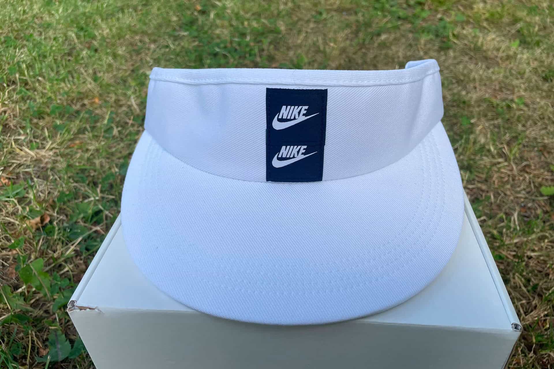 Seve Nike Double Swoosh visor | Source: NCG