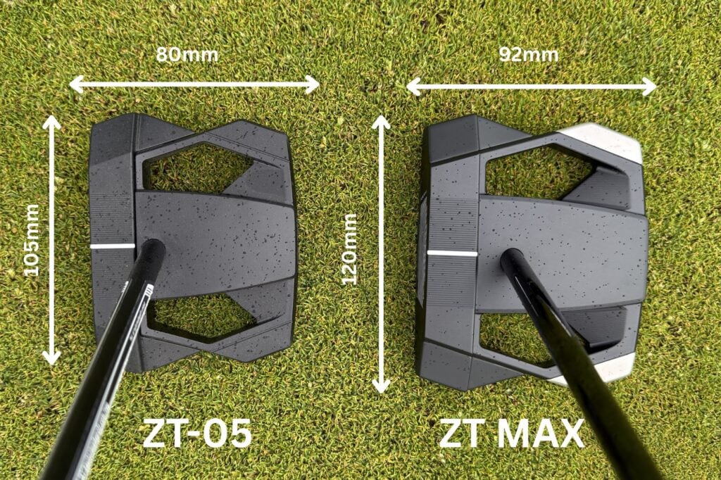 TaylorMade ZT-05 vs ZT Max putters | Source: NCG