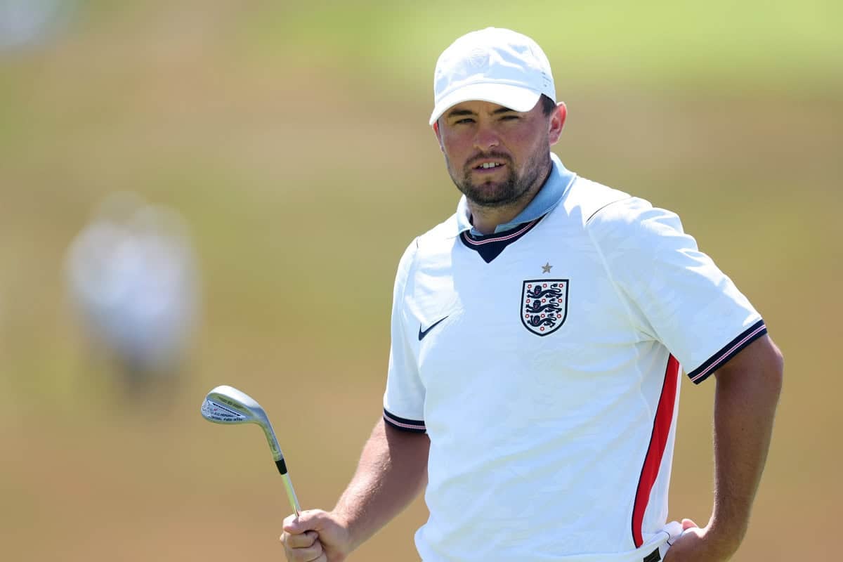 SOUTHAMPTON, NEW YORK - JUNE 17: Alex Fitzpatrick of England looks on during a practice round prior to the 126th U.S. OPEN at Shinnecock Hills Golf Club on June 17, 2026 in Southampton, New York. (Photo by Warren Little/Getty Images)