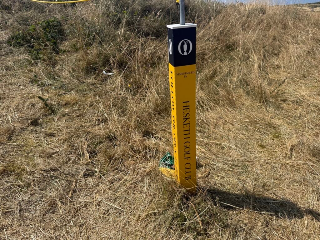A rope stand marking Hesketh members | Source: NCG