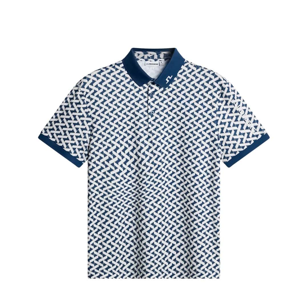 J.Lindeberg Men’s Tour Tech Print Polo | Source: J.Lindeberg