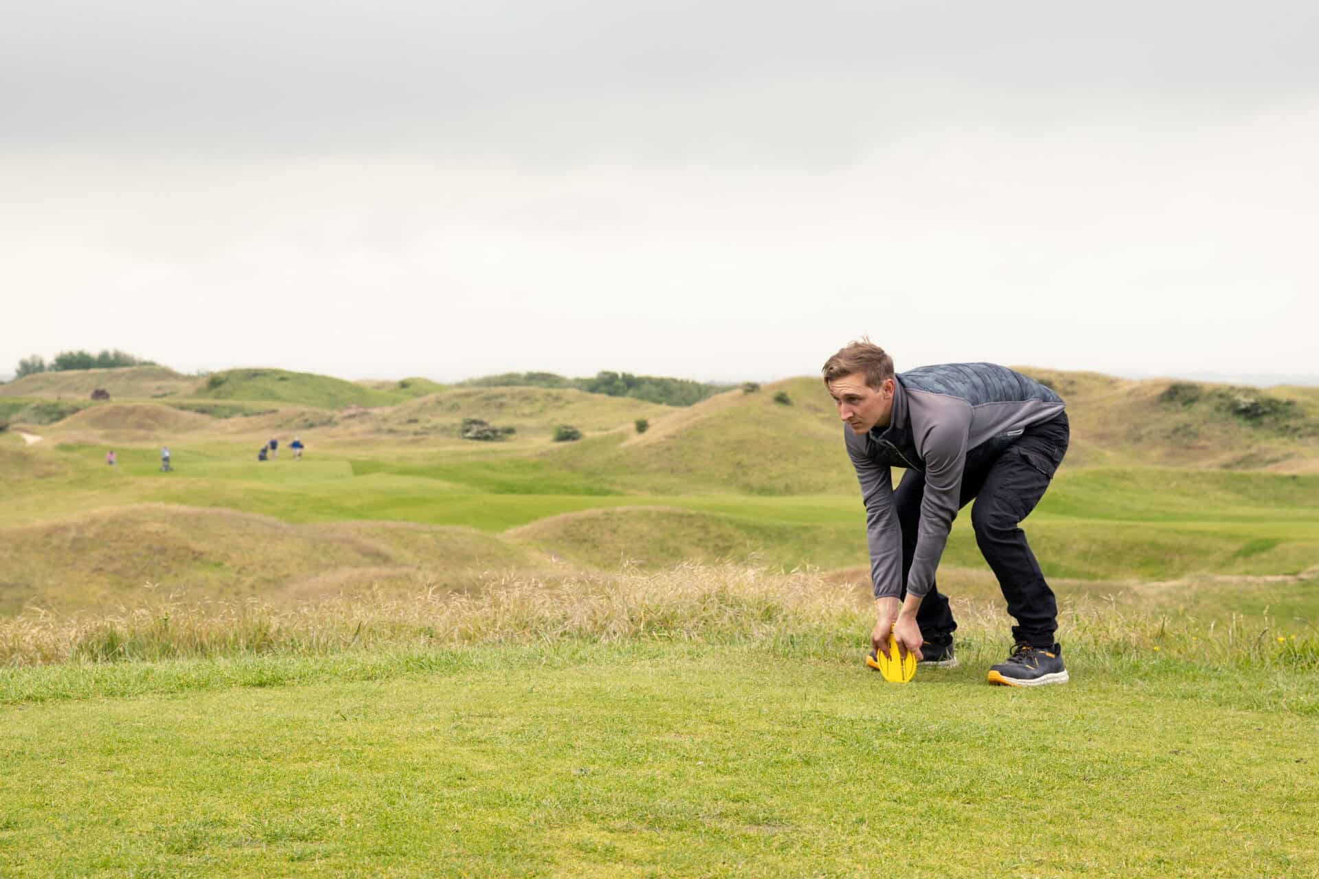 Liam Pigden, of Burnham and Berrow, on walking the golf course | Source: Suppled