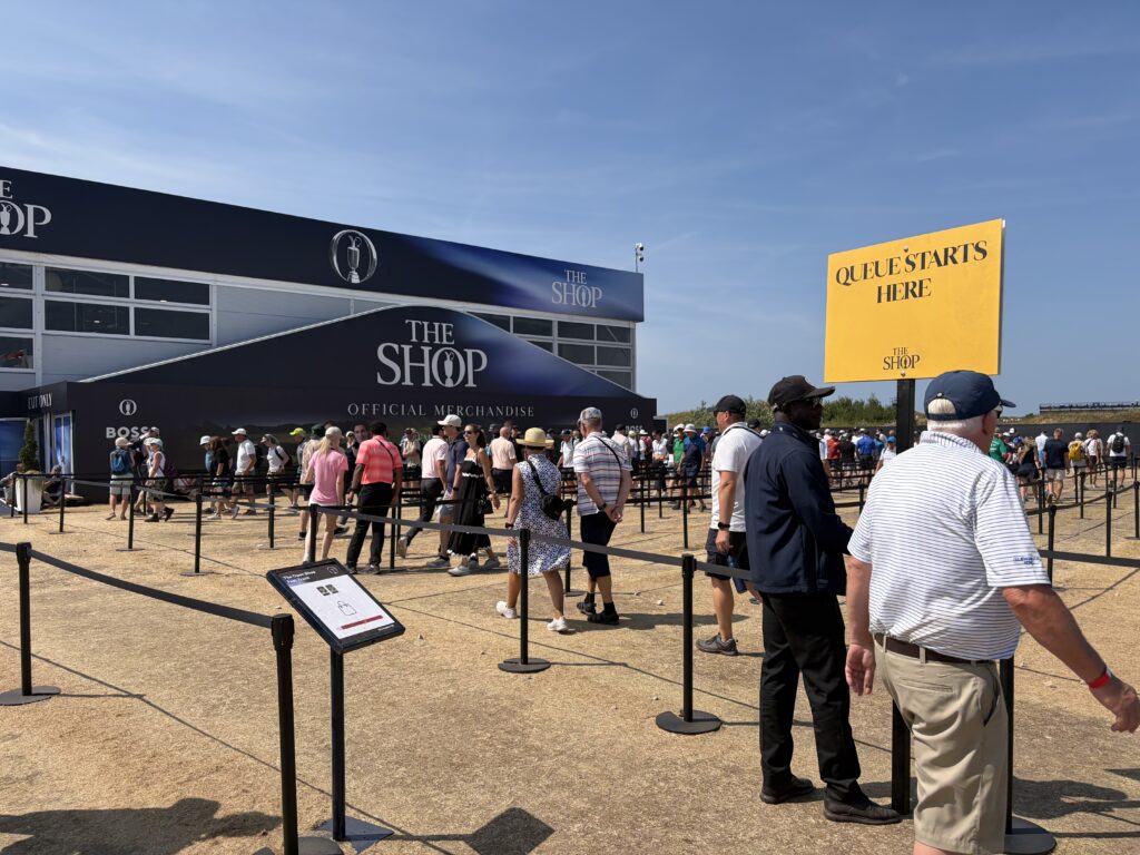 The queue, or lack thereof, to get into The Open Shop | Source: NCG
Is the Open getting too big?