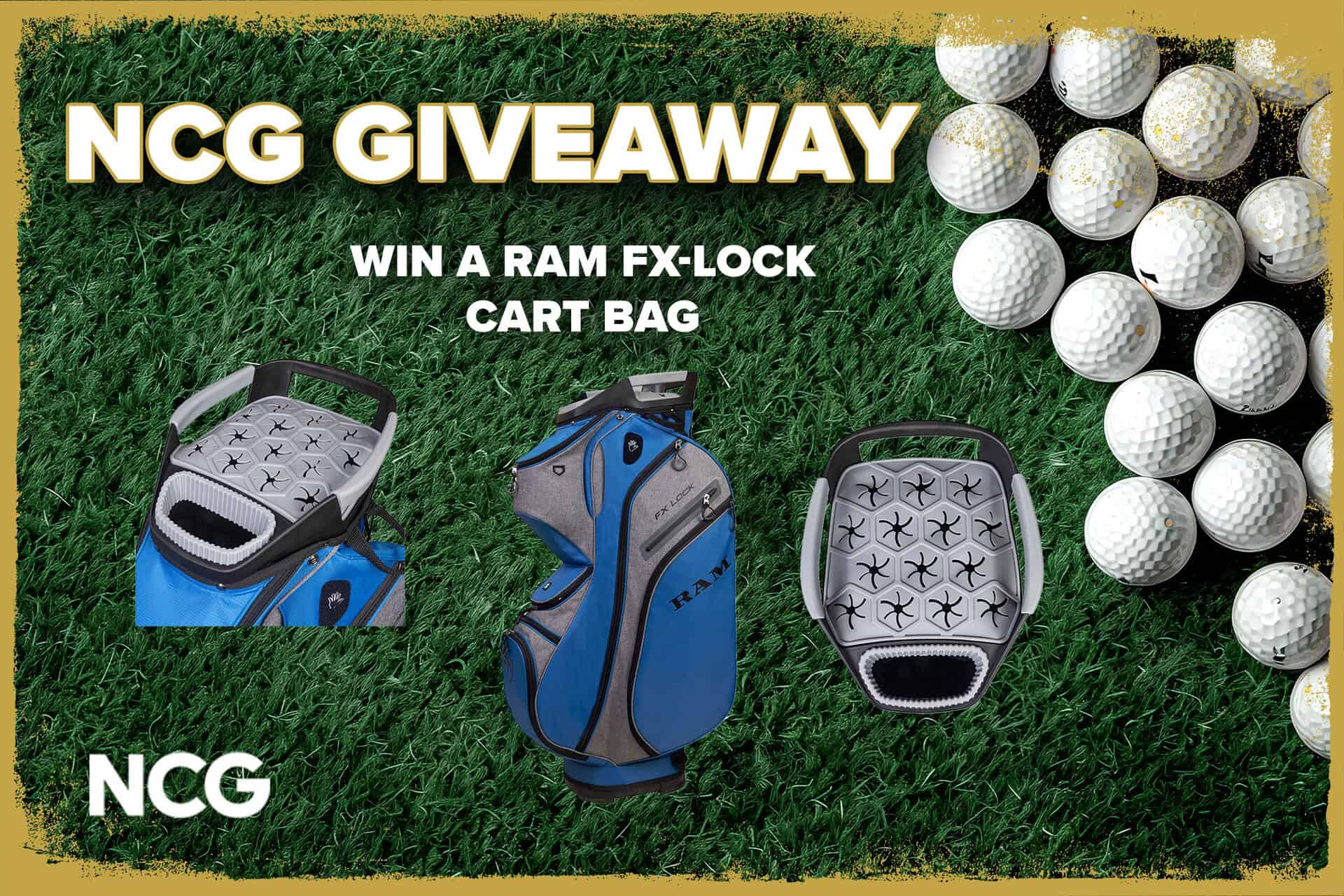 RAM Golf FX-LOCK Cart Bag giveaway | Source: RAM Golf & NCG