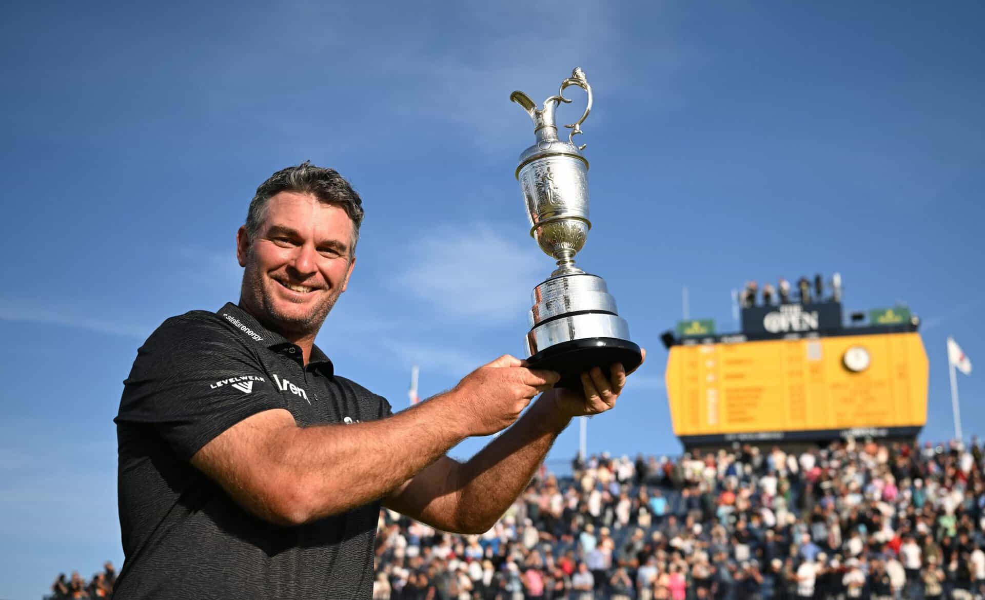 Ryan Fox of New Zealand poses with the Claret Jug following victory during Day Four of the The 154th Open Championship at Royal Birkdale on July 19, 2026 in Southport, England. (Photo by Oisin Keniry/R&A/R&A via Getty Images)