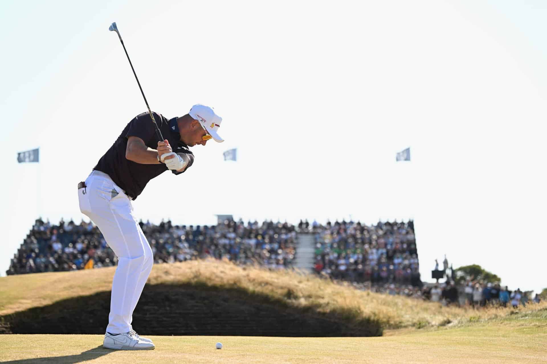 Lucas Herbert of Australia plays his third shot on the 14th hole during Day Four of the The 154th Open Championship at Royal Birkdale on July 19, 2026 in Southport, England. (Photo by Kate McShane/R&A/R&A via Getty Images)