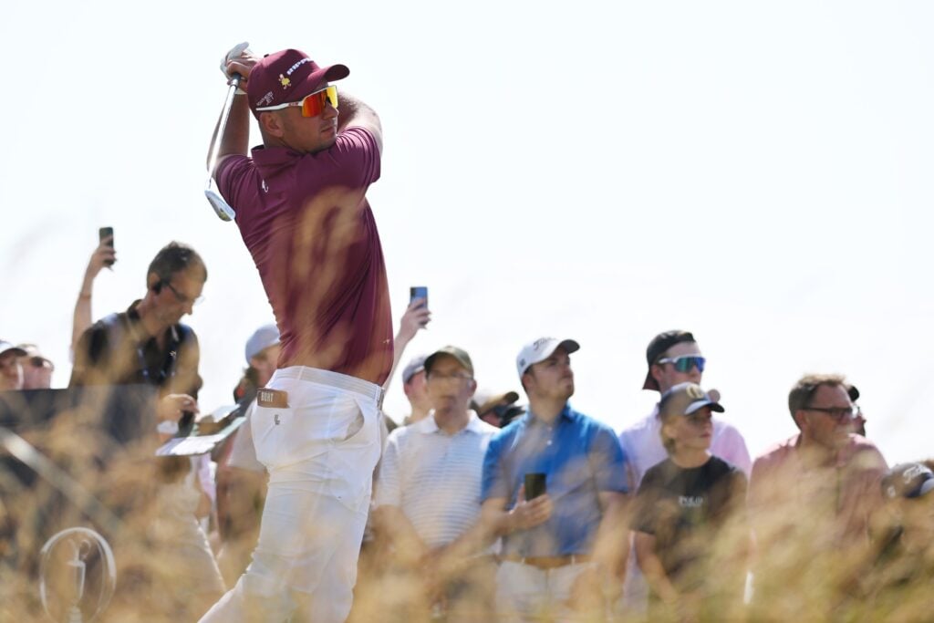 Lucas Herbert of Australia tees off at the 154th Open Championship at Royal Birkdale | Source: Stuart Kerr/R&A/R&A via Getty Images