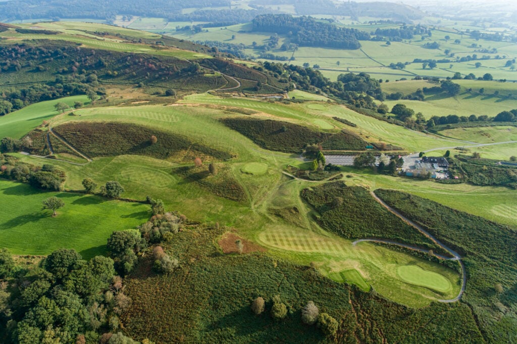 Aerial view of the 14th hole at Welshpool | Source: Welshpool