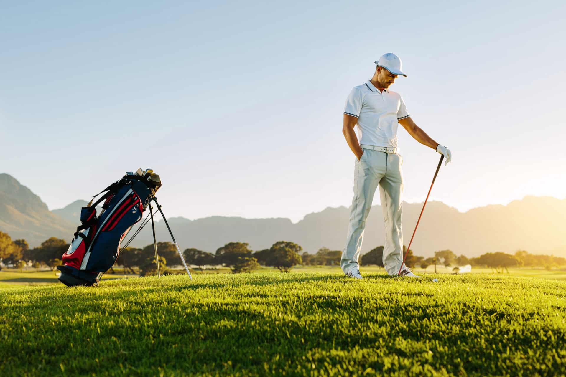 A golfer gets frustrated while waiting to play their shot | Source: Adobe Stock slow play