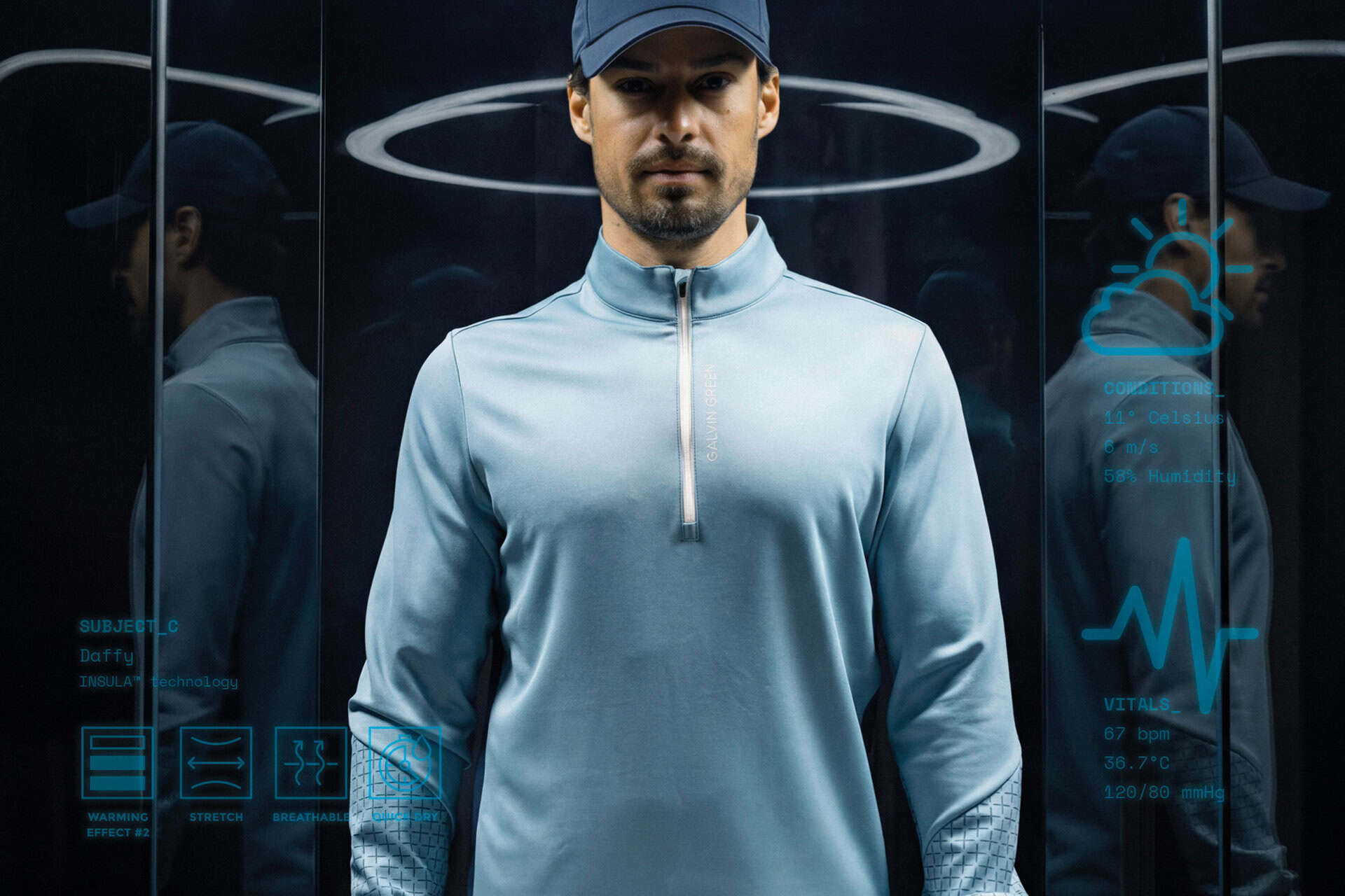 Galvin Green Daffy half zip midlayert 2026 | Source: Galvin Green