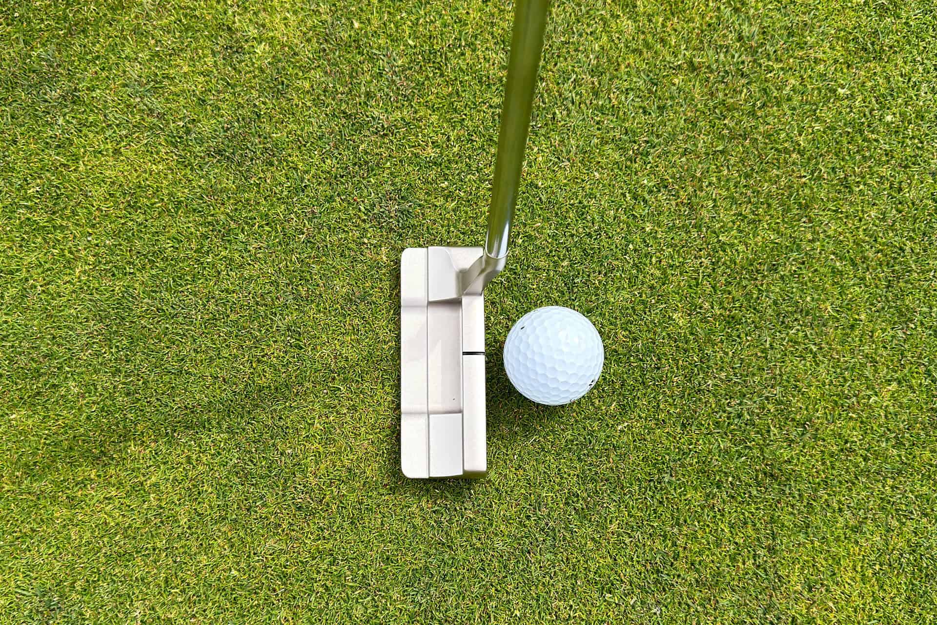 Mizuno M.Craft Osaka putter at address | Source: NCG