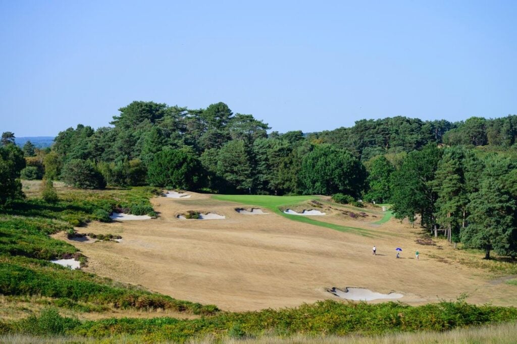Browned off fairways have become a common sight across golf clubs in England this summer | Source: Leaderboard Photography