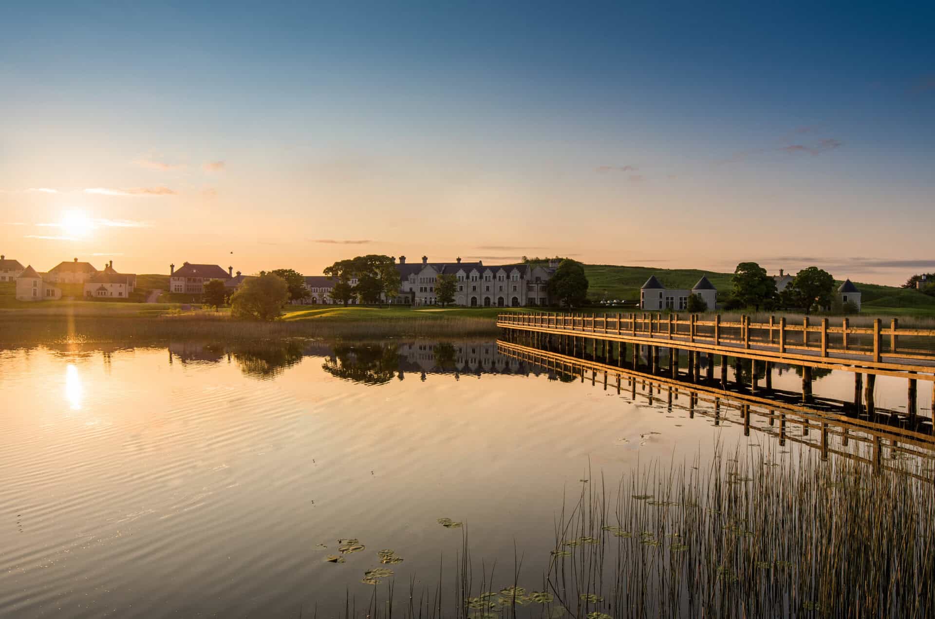 Looking back from the 1st fairway to the Lough Erne Resort | Source: Supplied