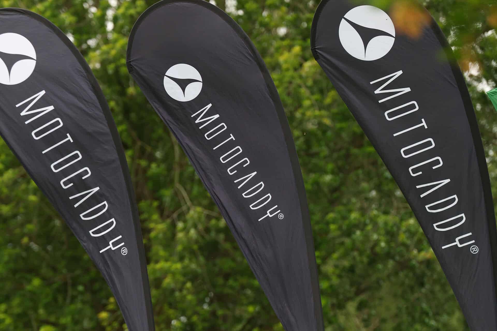 Motocaddy flag banners | Source: Motocaddy